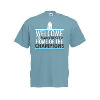 manchester city welcome to home of champions t shirt