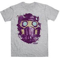 Marvel Comics T Shirt - Guardians Of The Galaxy Star Lord Mask