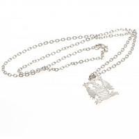 Manchester City F.C. Silver Plated Pendant &amp;amp; Chain