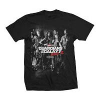 Marvel Men\'s Guardians of the Galaxy Vol.2 Group T-Shirt - Black - S
