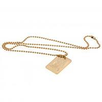 manchester city fc gold plated dog tag ampampamp chain ec