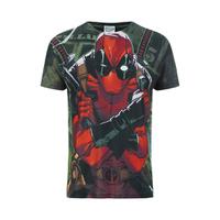 Marvel Men\'s Deadpool Dollar T-Shirt - White - M