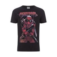 Marvel Men\'s Deadpool Logo T-Shirt - Black - M