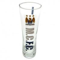 manchester city fc tall beer glass ec