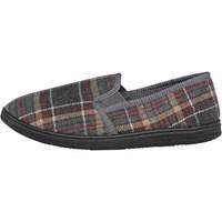 Mad Wax Mens Checked Slippers Grey Multi