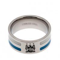 Manchester City F.C. Colour Stripe Ring Medium EC