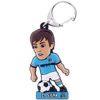 manchester city fc pvc keyring silva