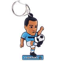 manchester city fc pvc keyring kompany