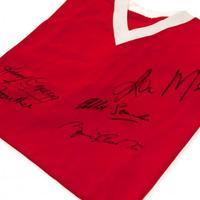 manchester united fc 1958 busby babes signed shirt