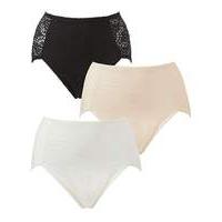 MAGISCULPT Pack of 3 Lace Control Briefs