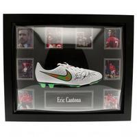 manchester united fc cantona signed boot framed