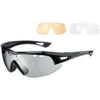 Madison Recon Glasses 3 Lens Pack - Gloss Black / Silver Mirror Amber & Clear Lenses