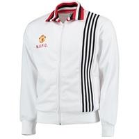 manchester united 1977 away track jacket white