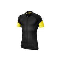 mavic cosmic pro short sleeve jersey yellow m