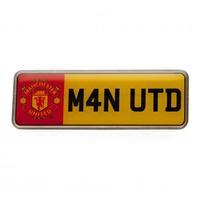 Manchester United F.C. Number Plate Badge