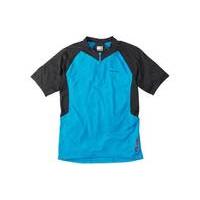 Madison Flux Capacity Short Sleeve Jersey | Black/Blue - S