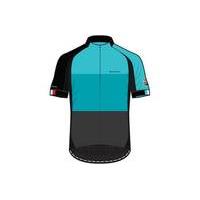 Madison Sportive Half-zip Short Sleeve Jersey | Black/Blue - S