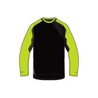 Madison Flux Enduro Long Sleeve Jersey | Black/Green - XL