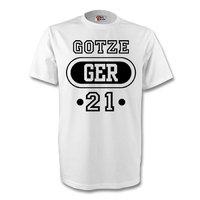 mario gotze germany ger t shirt white