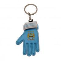 manchester city fc goalie glove keyring