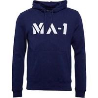 ma 1 mens condor overhead hoody marl indigo