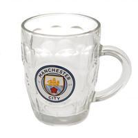 manchester city fc glass tankard