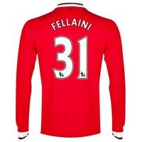 Manchester United Home Shirt 2014/15 - Long Sleeve - Kids with Fellain, Red