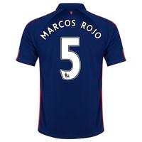 manchester united third shirt 201415 kids with marcos rojo 5 printi bl ...