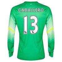 Manchester City Goalkeeper Shirt 2014/15 Lt Green with Caballero 13 pr, Green