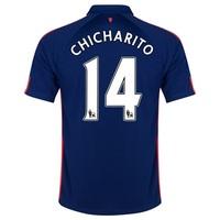 manchester united third shirt 201415 kids with chicharito 14 printi bl ...