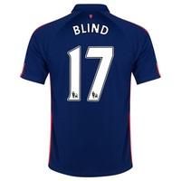 manchester united third shirt 201415 kids with blind 17 printing blue