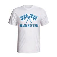 man city waving flags t shirt white