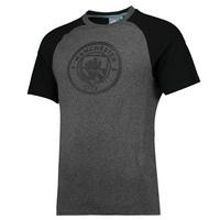 manchester city classic raglan t shirt greyblack black