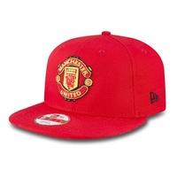 manchester united new era basic 9fifty snapback cap red adult red