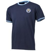 Manchester City Classic Pique T-Shirt - Navy, Navy