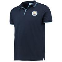 Manchester City Classic Slim Fit Polo Shirt - Navy, Navy