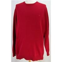 Maine, size L, red cotton - long-sleeved jumper