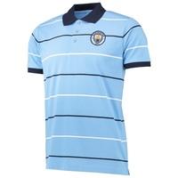 manchester city classic stripe polo shirt sky blue