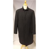 Marks and Spencer size large charcoal grey long overcoat