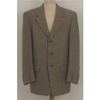 marks spencer size 38l beige wool silk jacket