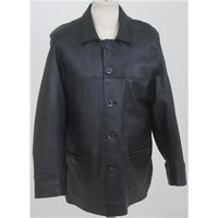 marrs size m black leather coat