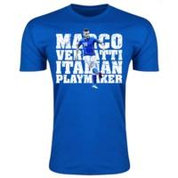 marco verratti italy player t shirt royal kids