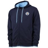 manchester city classic full zip hoodie navy navy