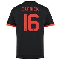 Manchester United Cup Third Shirt 2015/16 - Kids Black with Carrick 16, Black