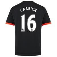 manchester united third shirt 201516 kids black with carrick 16 pri bl ...