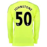 Manchester United Away Goalkeeper Shirt 2015/16 - Kids Yellow with Joh, Yellow