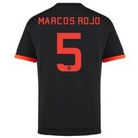 Manchester United Cup Third Shirt 2015/16 - Kids Black with Marcos Roj, Black