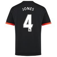 Manchester United Third Shirt 2015/16 - Kids Black with Jones 4 printi, Black