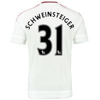 Manchester United Away Baby Kit 2015/16 White with Schweinsteiger 31 p, White