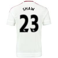 Manchester United Away Baby Kit 2015/16 White with Shaw 23 printing, White